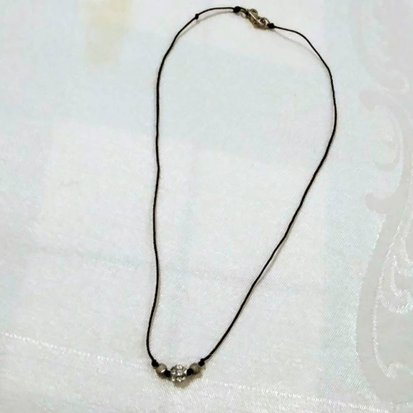 Handcrafted Rhinestone Cord Choker FREE with any purchase - Picture 4 of 5